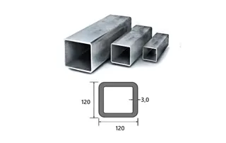 Труба профильная квадратная 120×120×3,0 мм