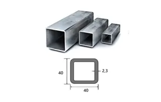 Труба профильная квадратная 40×40×2,3 мм